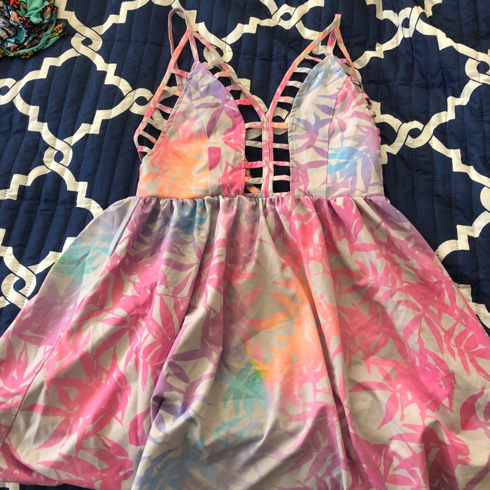 Flowy colorful dress